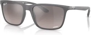 Ray-Ban RB4385 Rectangular Sunglasses for Men   BUNDLE With Designer iWear Complimentary Eyewear Kit