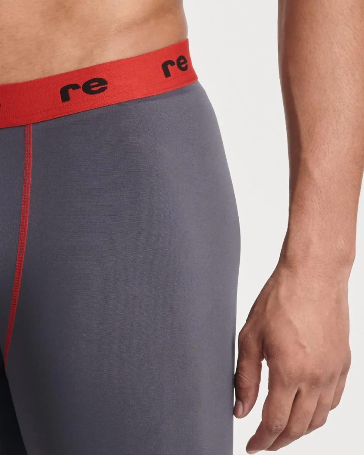 Real Essentials 5 Pack: Mens Compression Shorts - Quick Dry Performance Active Underwear (Available in Big & Tall)