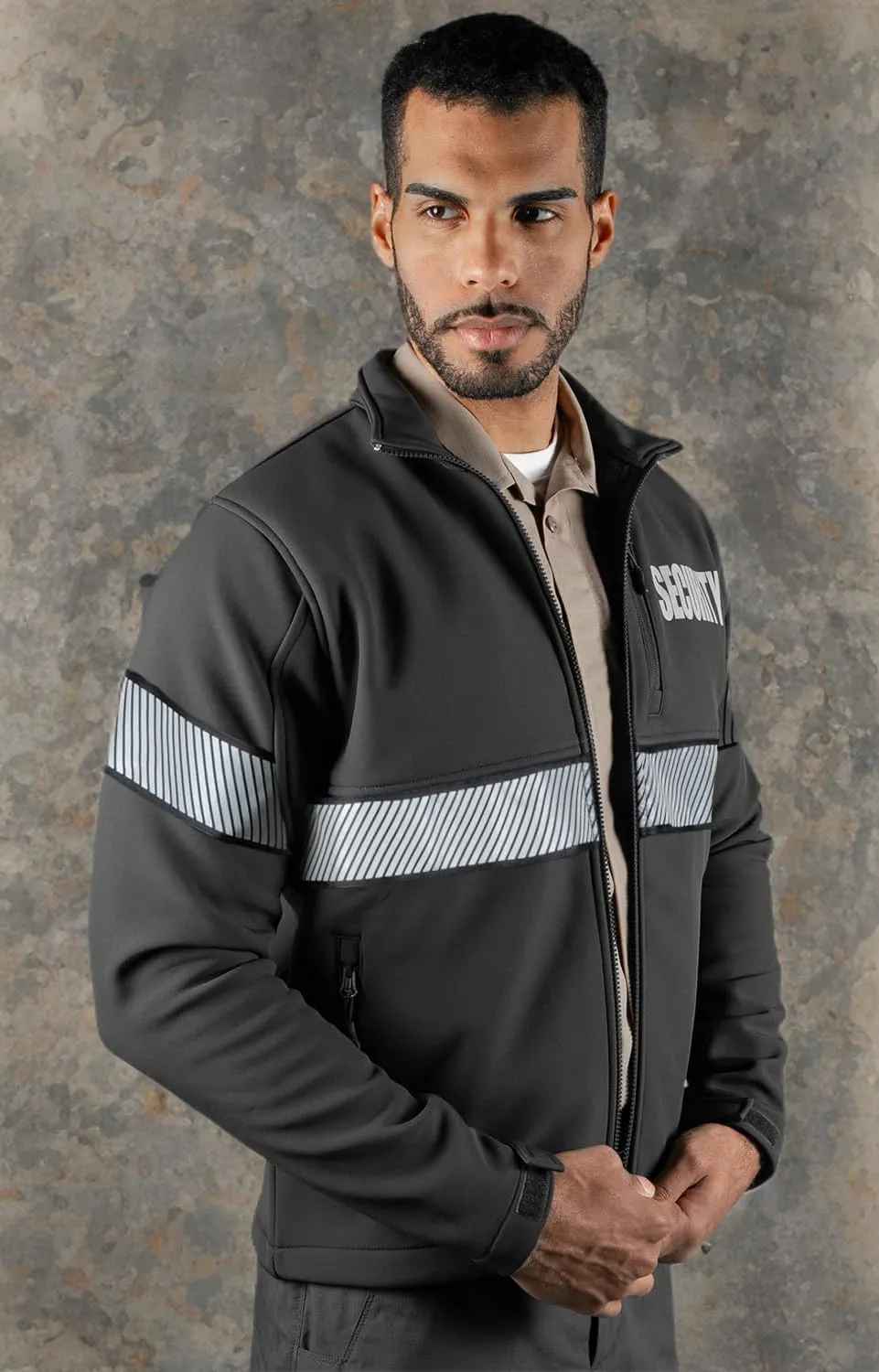 RYNO GEAR Men's Tactical Security Soft Shell Jacket