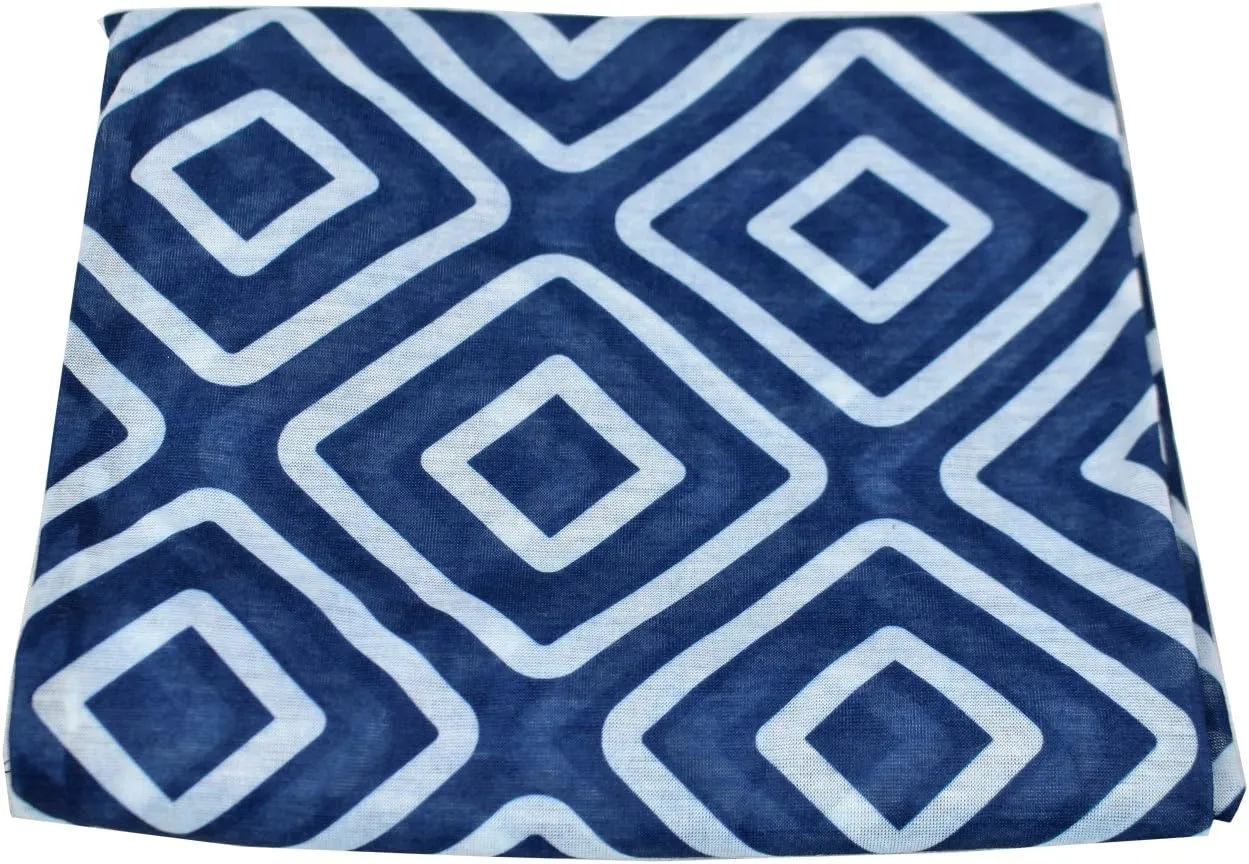 Shop Women's Infinity Scarf with Zipper Pocket, Geometric Pattern