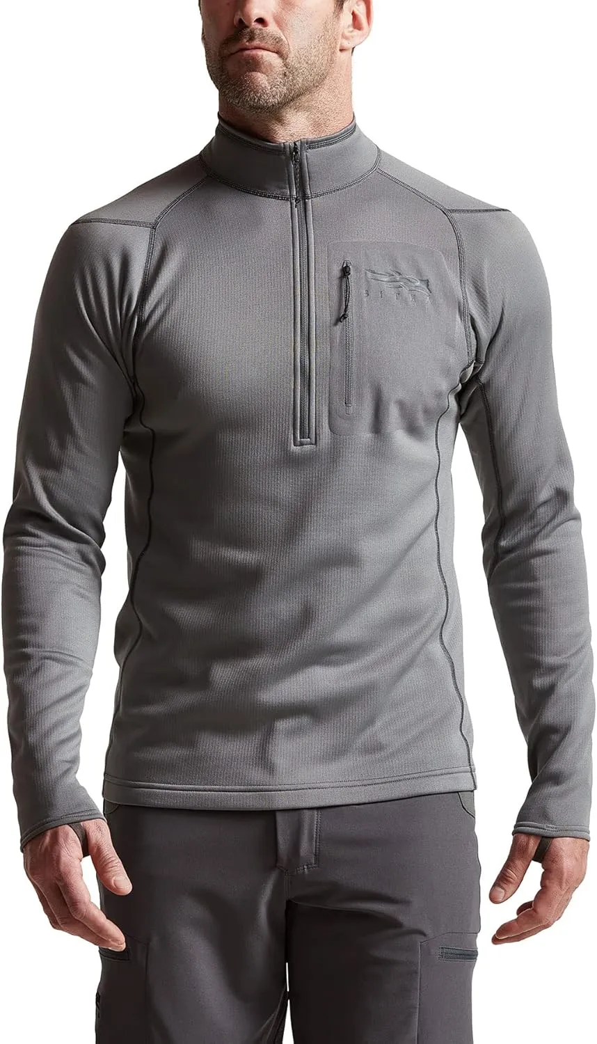 SITKA Gear Men's Core Midweight Zip-t Long Sleeve Hunting Shirt