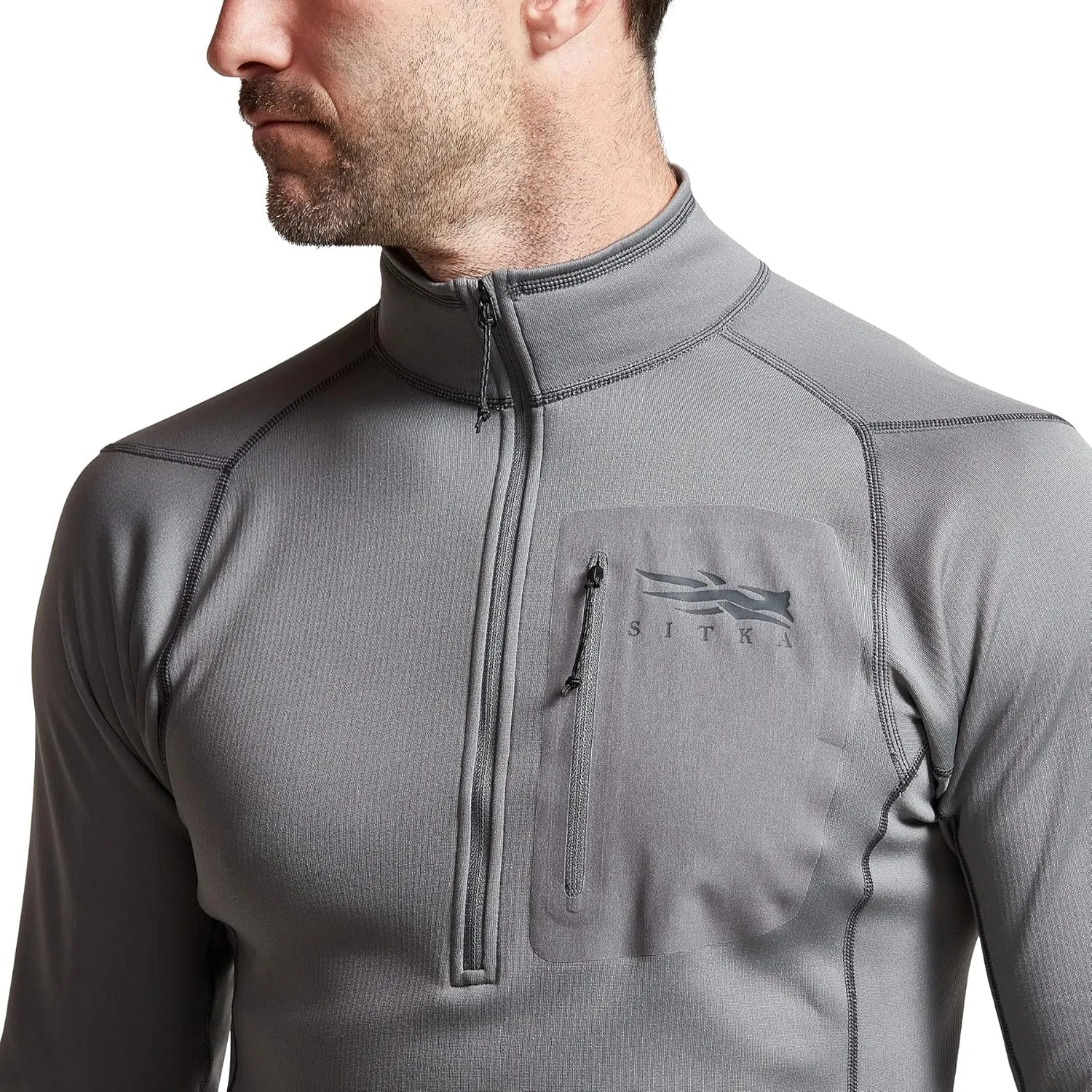 SITKA Gear Men's Core Midweight Zip-t Long Sleeve Hunting Shirt