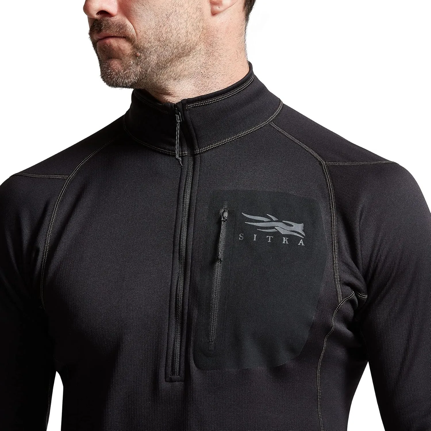 SITKA Gear Men's Core Midweight Zip-t Long Sleeve Hunting Shirt