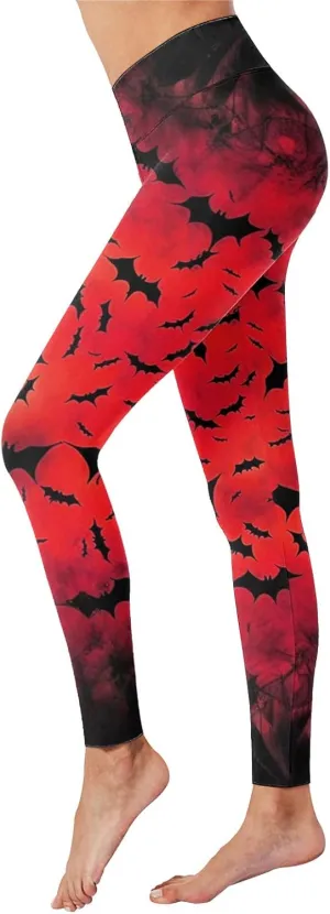 Skinny Pant Cute Halloween Leggingss Leggings for Women Butt Lift Halloween Costume Halloween Spooky Sexy Tights