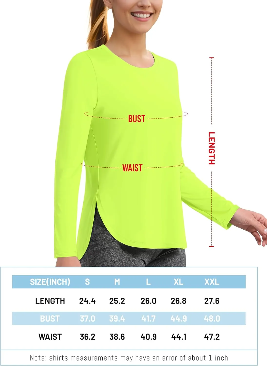 TACVASEN Women's Sun Shirts Long Sleeves Quick Dry Lightweight UPF 50  Workout Tops for Summer Outdoor Wear