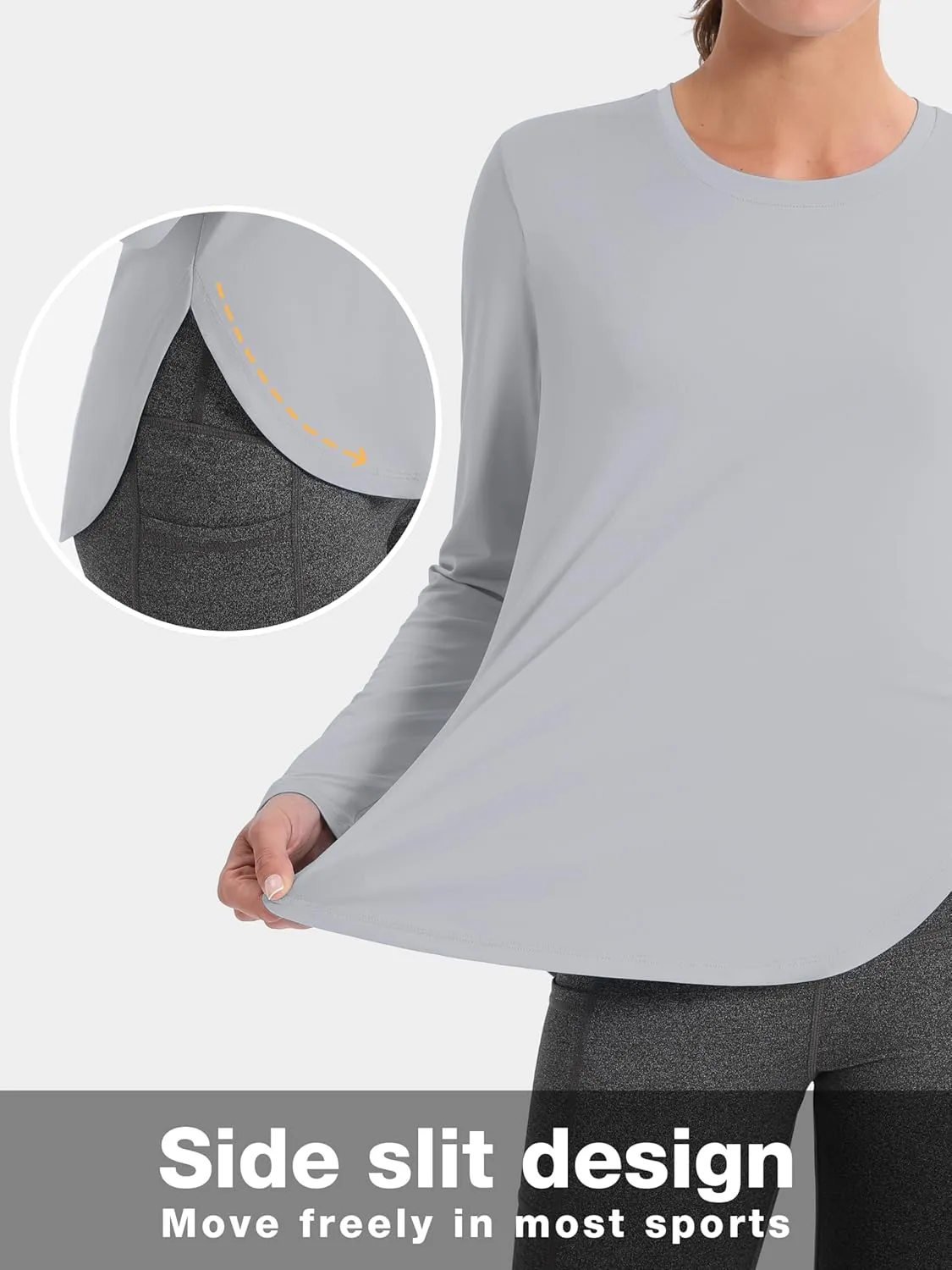TACVASEN Women's Sun Shirts Long Sleeves Quick Dry Lightweight UPF 50  Workout Tops for Summer Outdoor Wear