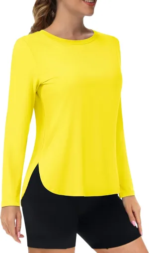 TACVASEN Women's Sun Shirts Long Sleeves Quick Dry Lightweight UPF 50  Workout Tops for Summer Outdoor Wear