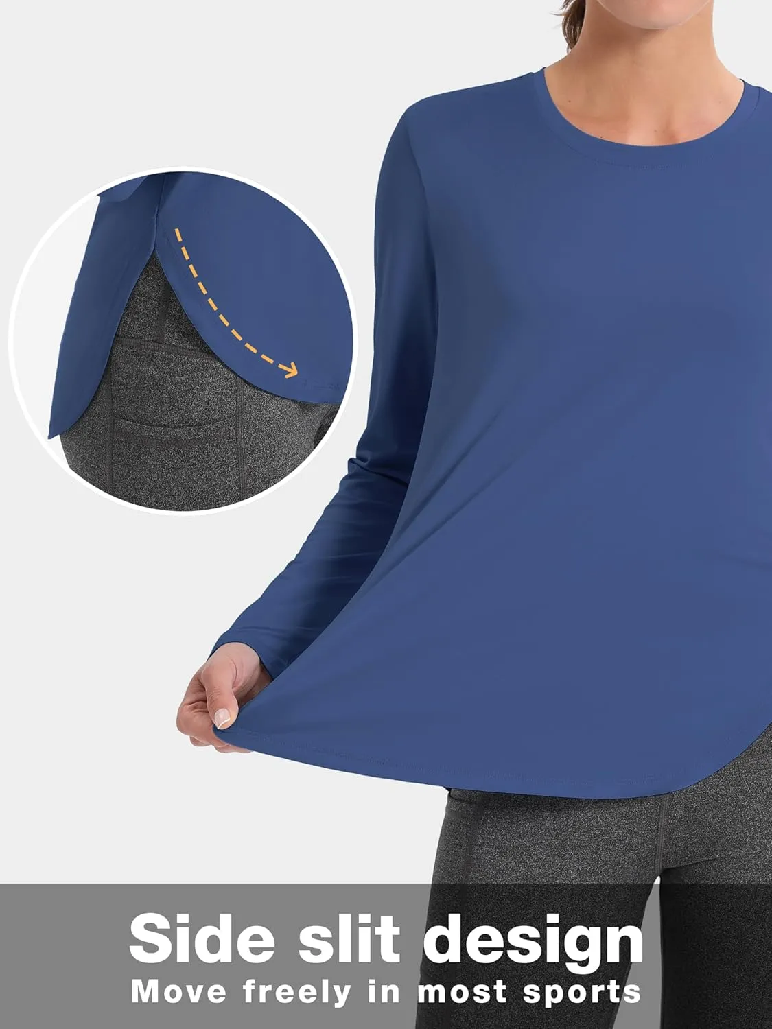 TACVASEN Women's Sun Shirts Long Sleeves Quick Dry Lightweight UPF 50  Workout Tops for Summer Outdoor Wear