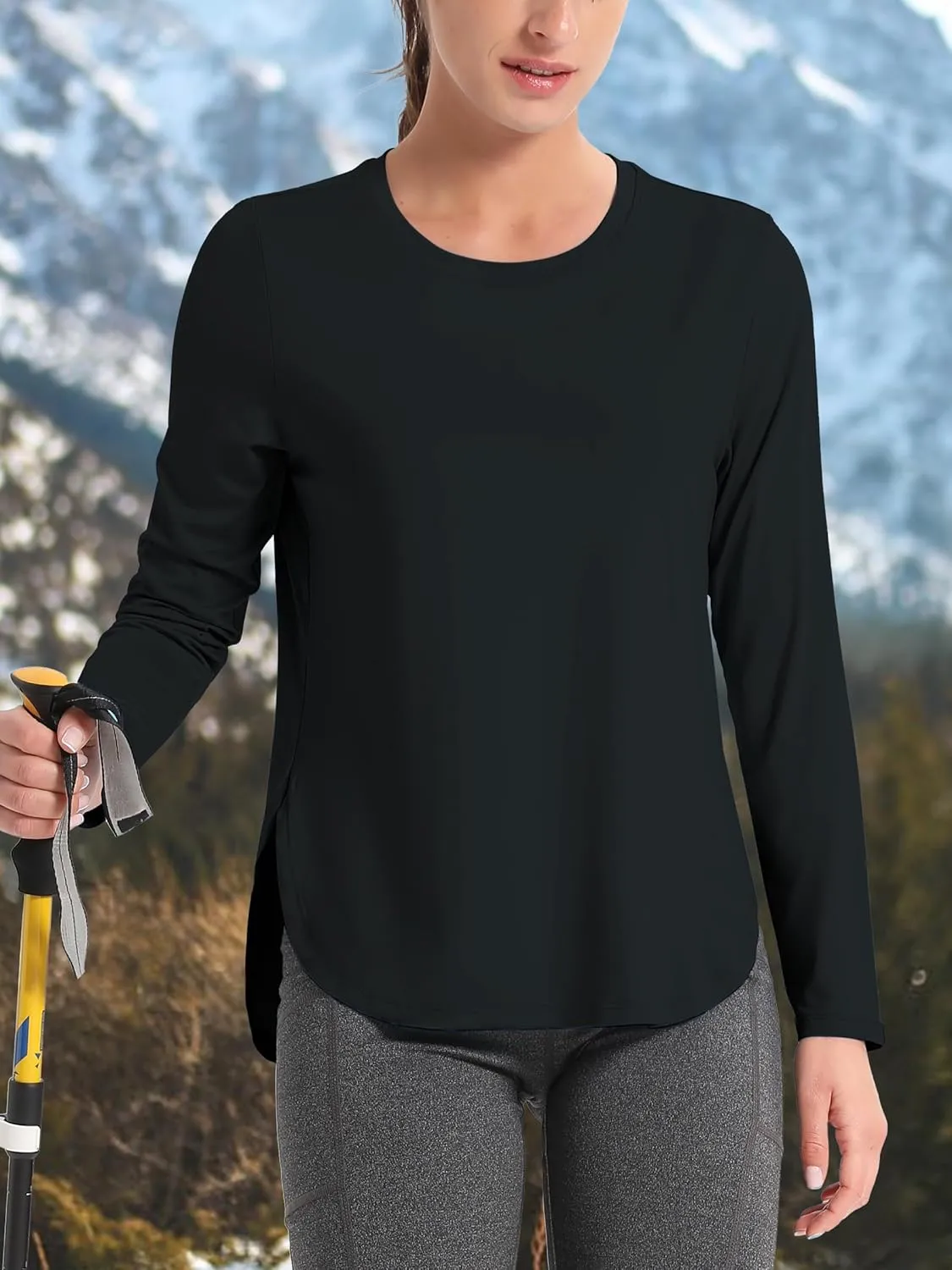TACVASEN Women's Sun Shirts Long Sleeves Quick Dry Lightweight UPF 50  Workout Tops for Summer Outdoor Wear