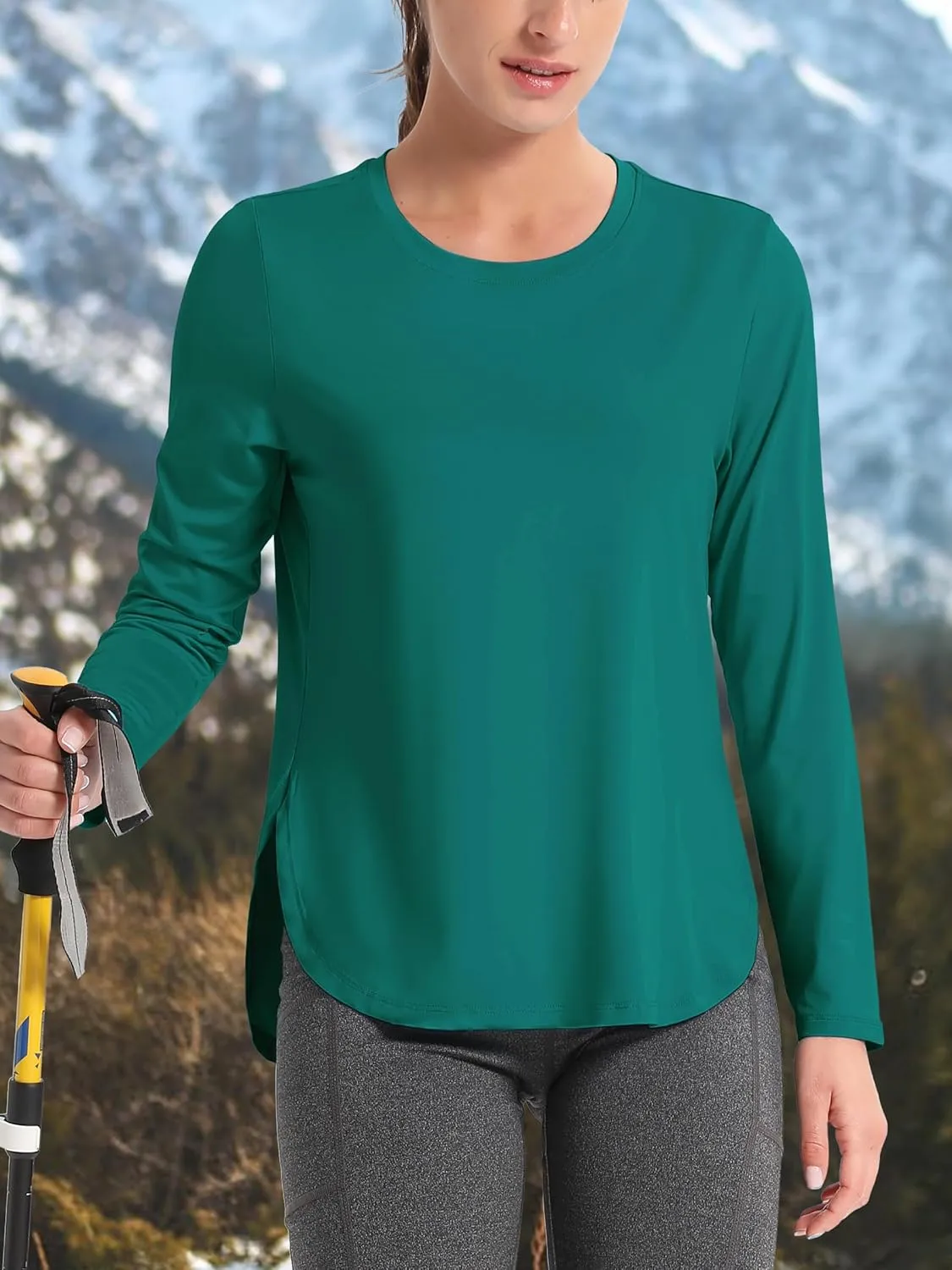 TACVASEN Women's Sun Shirts Long Sleeves Quick Dry Lightweight UPF 50  Workout Tops for Summer Outdoor Wear