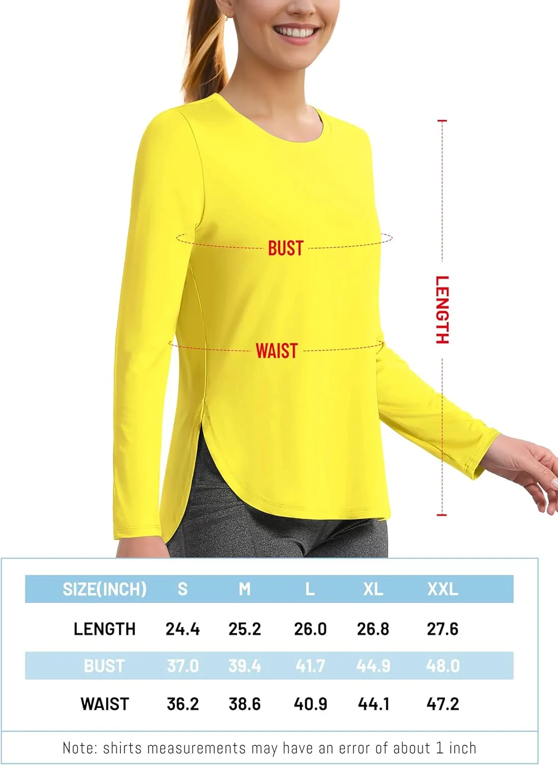TACVASEN Women's Sun Shirts Long Sleeves Quick Dry Lightweight UPF 50  Workout Tops for Summer Outdoor Wear