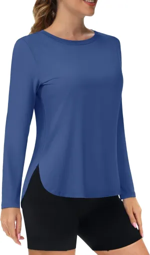 TACVASEN Women's Sun Shirts Long Sleeves Quick Dry Lightweight UPF 50  Workout Tops for Summer Outdoor Wear