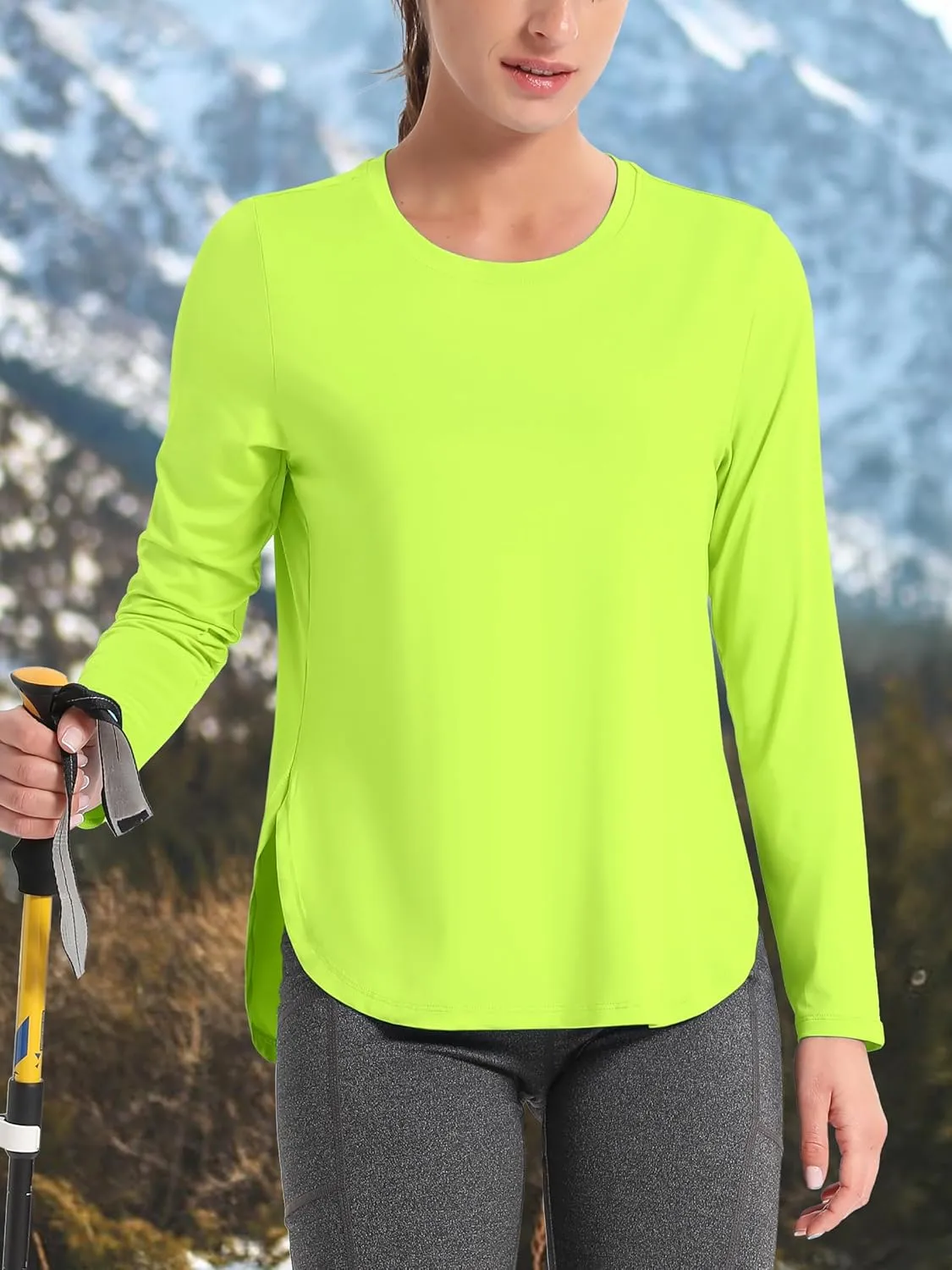 TACVASEN Women's Sun Shirts Long Sleeves Quick Dry Lightweight UPF 50  Workout Tops for Summer Outdoor Wear