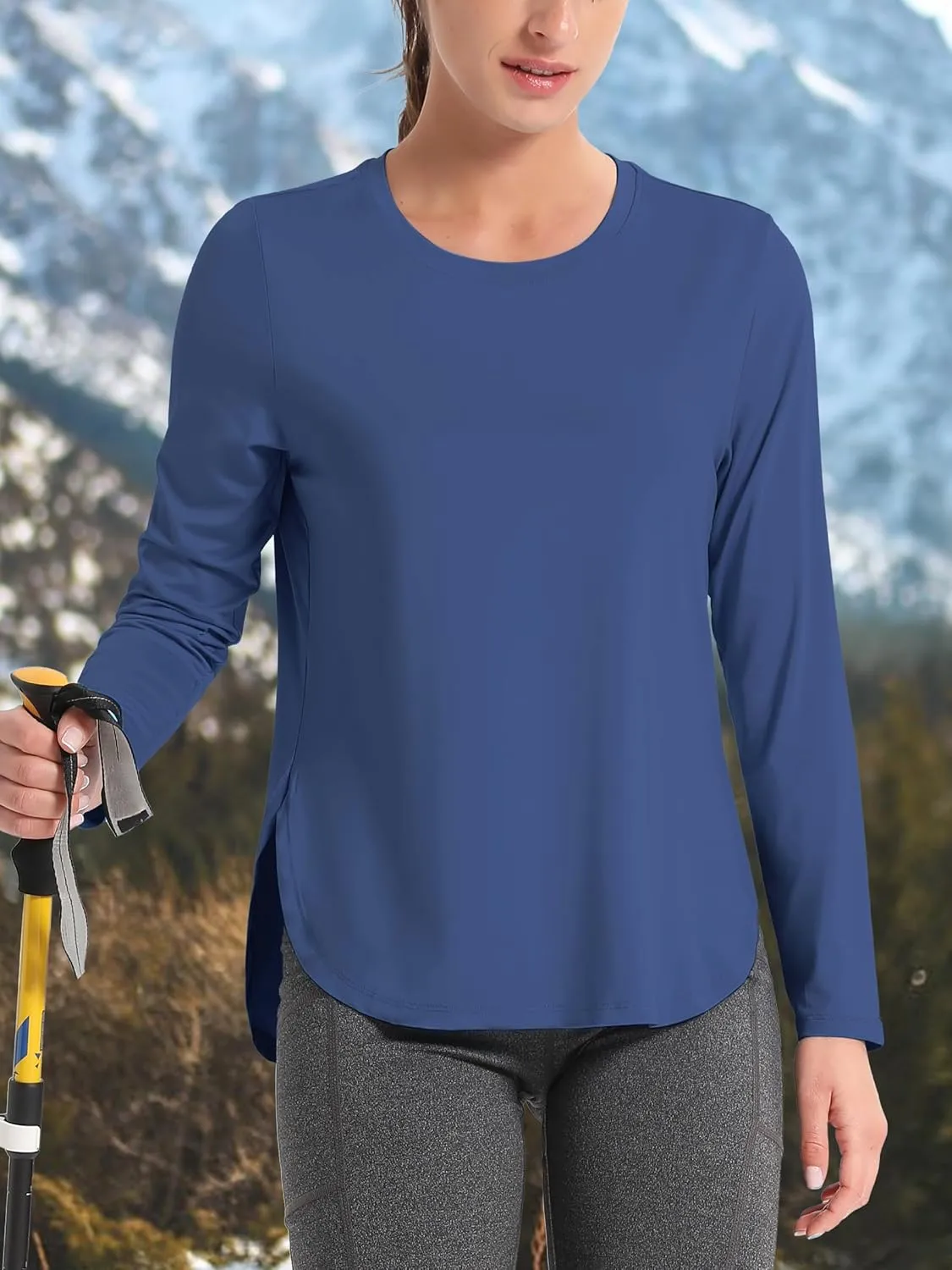TACVASEN Women's Sun Shirts Long Sleeves Quick Dry Lightweight UPF 50  Workout Tops for Summer Outdoor Wear