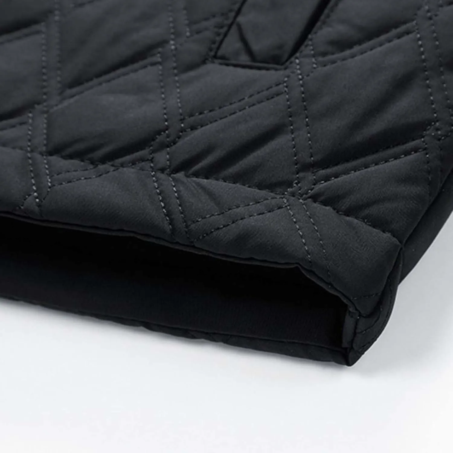 Thatrich Mens Diamond Quilted Lightweight Jacket Button Down Lapel Shirt Long Sleeve Winter Coat Warm Outdoor Jacket Outwear