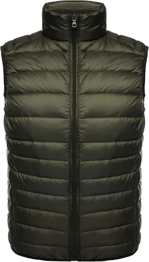 Thatrich Mens Puffer Vest Lightweight Insulated Puffy Vests Sleeveless Down Jackets Padded Warm Gilet Casual Loose Outerwears