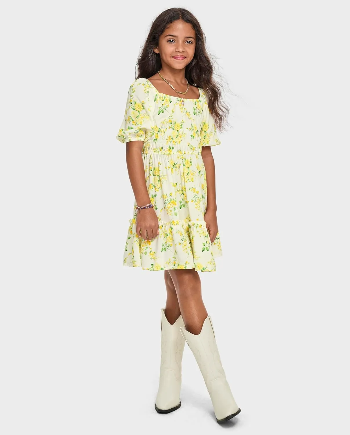 The Children's Place Girls' Short Sleeve Smocked Summer Dresses