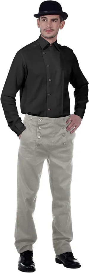 ThePirateDressing Steampunk Victorian Cosplay Costume Architect Men's Pants Trousers