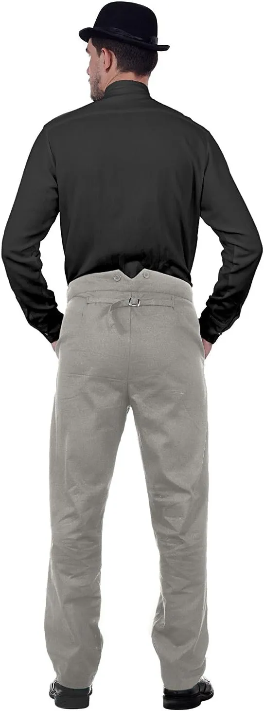ThePirateDressing Steampunk Victorian Cosplay Costume Architect Men's Pants Trousers