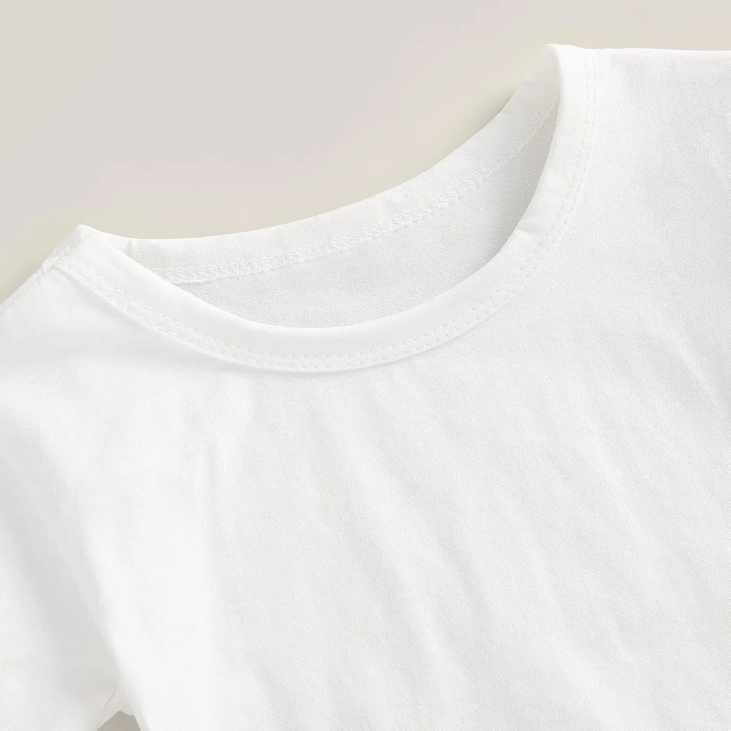 Toddler Baby Girls Boys Cotton Basic Layering T Shirts Tops Shorts Sleeve Tee Shirt Baby Summer Clothes