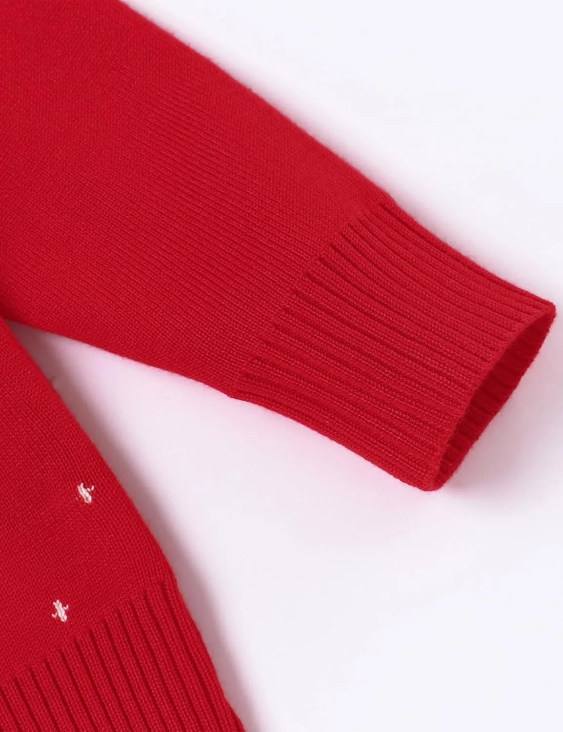 Toddler Boy Girl Sweatshirt Christmas Kids Knit Sweatshirt Pullover Sweater elk Tops Warm Deer Tees 1-6T Red