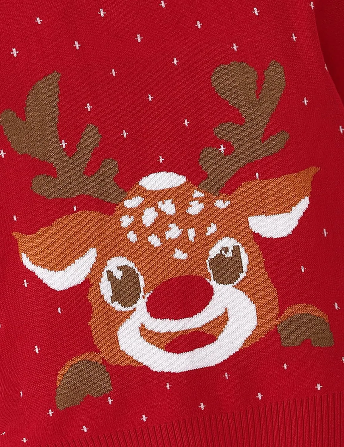 Toddler Boy Girl Sweatshirt Christmas Kids Knit Sweatshirt Pullover Sweater elk Tops Warm Deer Tees 1-6T Red
