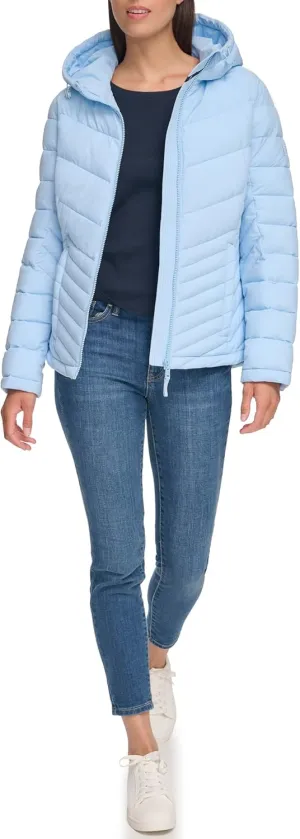 Tommy Hilfiger Women's Outerwear lightweight,Endless Sky,M