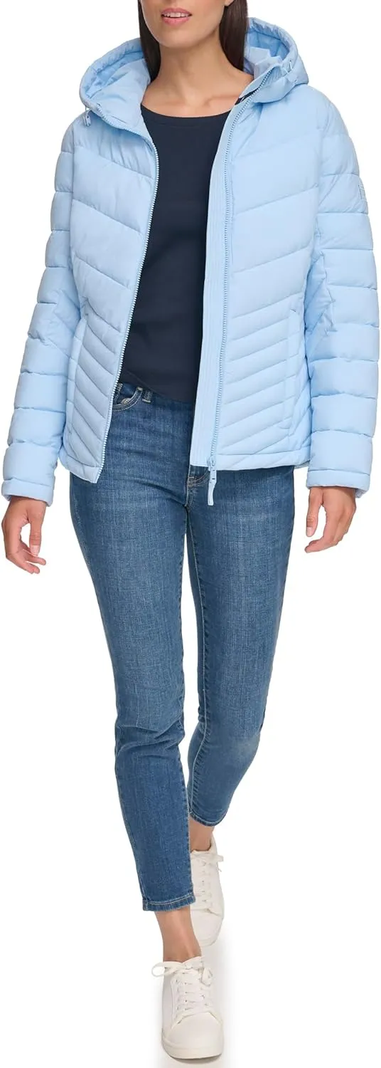 Tommy Hilfiger Women's Outerwear lightweight,Endless Sky,M