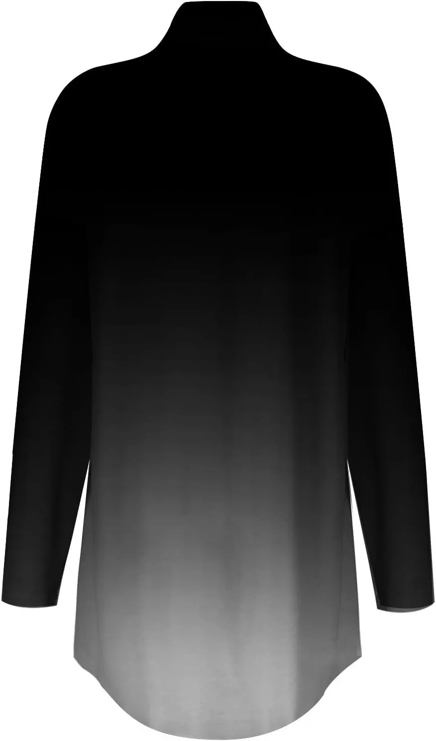 Turtle Necks Tops For Women Dressy Print Long Sleeve Shirts Trendy Mock Neck Tunic Tops Fall Casual Blouse