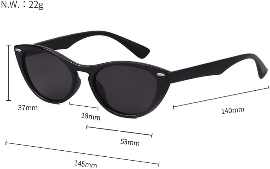 Vintage Cat Eye Leopard Sunglasses Women Tortoise Shell Sun Glasses Black Frame Fashion Shades Eyewear UV400