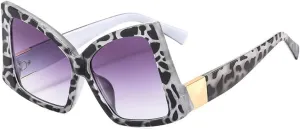 Vintage Irregular Sunglasses Women Color Leopard Frame Cat Eye Female Shades Luxury Sun Glasses UV400 Eyewear