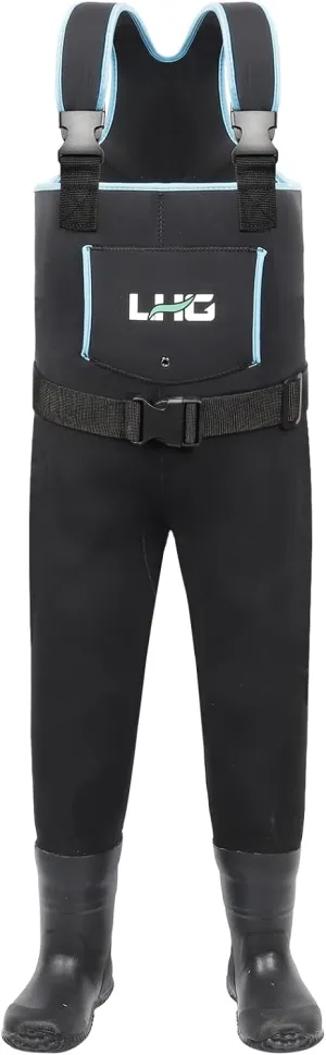 Waders for Kids Waterproof Neoprene Chest Waders Insulated Hunting Fishing Youth Waders for Boy Girl