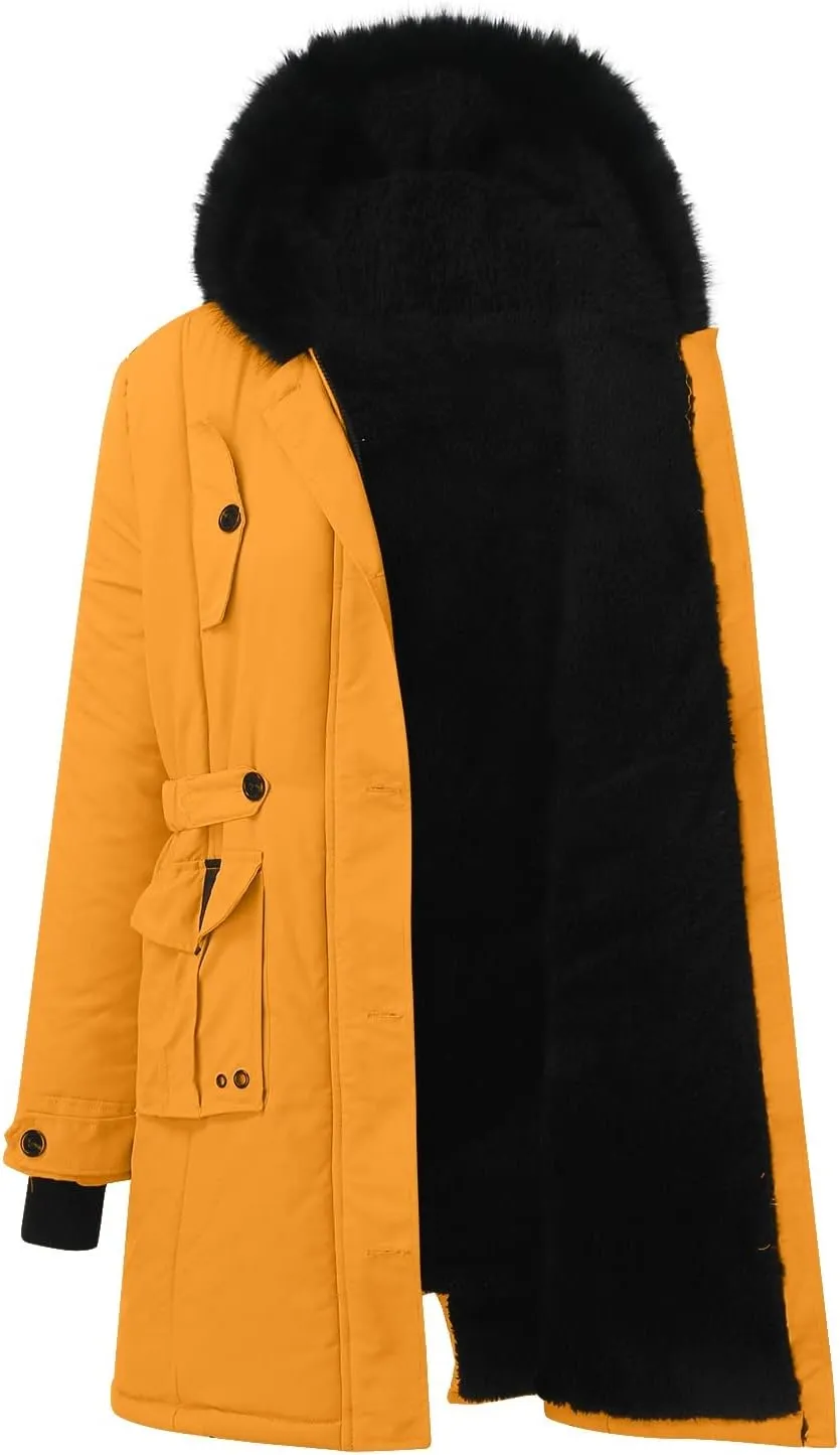 Warm Jacket Size Winter Coat Lapel Collar Long Sleeve Jacket Vintage Thicken Coat Womens 2024 Winter Zip Puffer