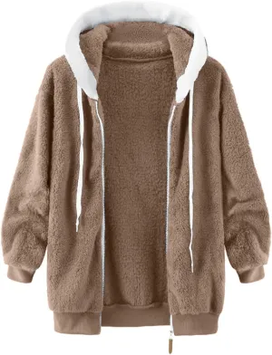 Warm Snow Fleece Winter Jacket Winter Warm Wool Overcoat Cotton Overcoat Overcoat Pullover Sherpa Fleece Zip Up