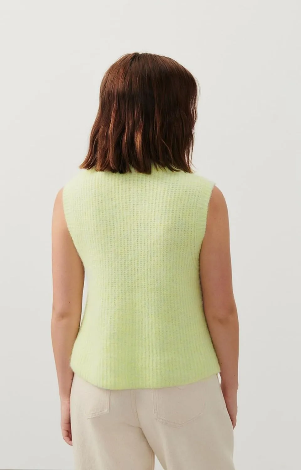 Women Chunky Button Sweater Vest Sleeveless Round Neck Rib Knitted Tank Top Y2k Knitted Cardigan Vest Shirt