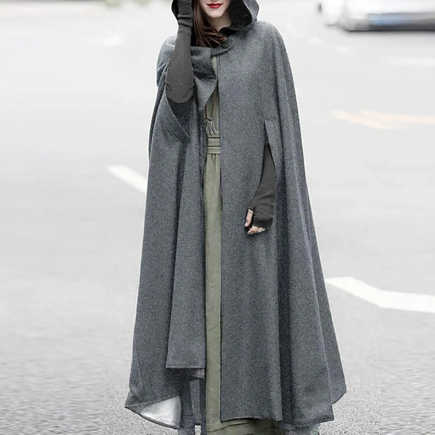 Women Trench Coat Open Front Cardigan Jacket Coat Cape Cloak Poncho Plus Womens Warm Long Cardigans