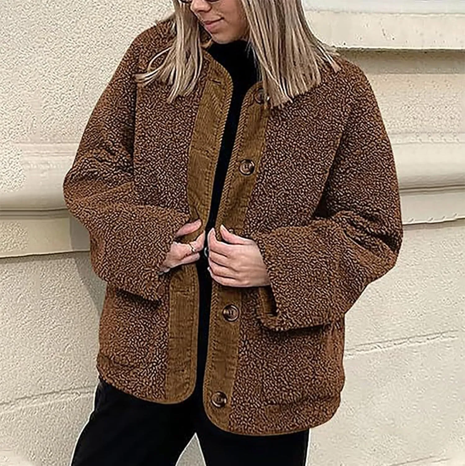 Womens Hooded Thickened Long Down Jacket Jacket Pocket Cotton Loose Jacket Heavyweight Long Length Puffer Parka