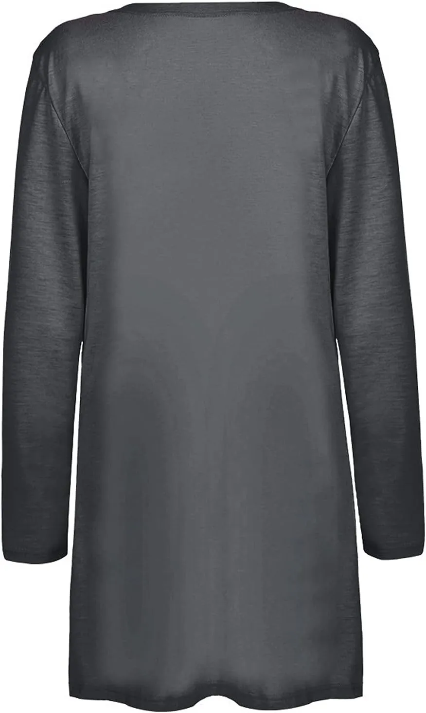 Womens Lightweight Summer Cardigan with Pockets Plus Size Long Sleeve Casual Comfy Thin Open Front Kimono Cardigans