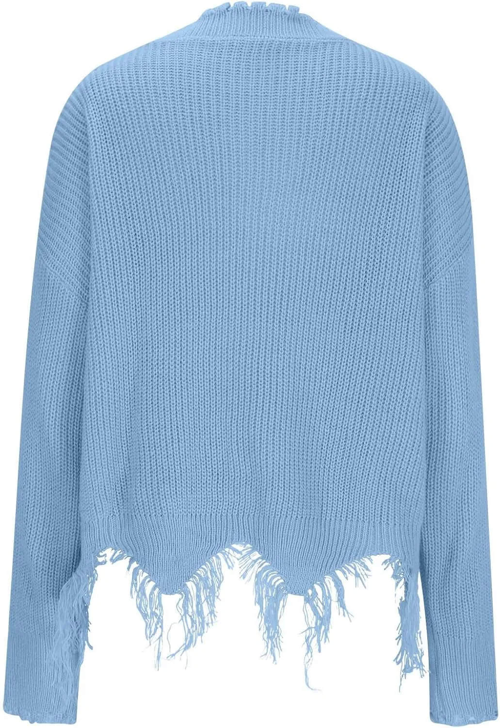 Womens Off The Shoulder V Neck Sweaters Cropped Casual Loose Chunky Knit Sweater Winter Spring Trendy Jumper Tops