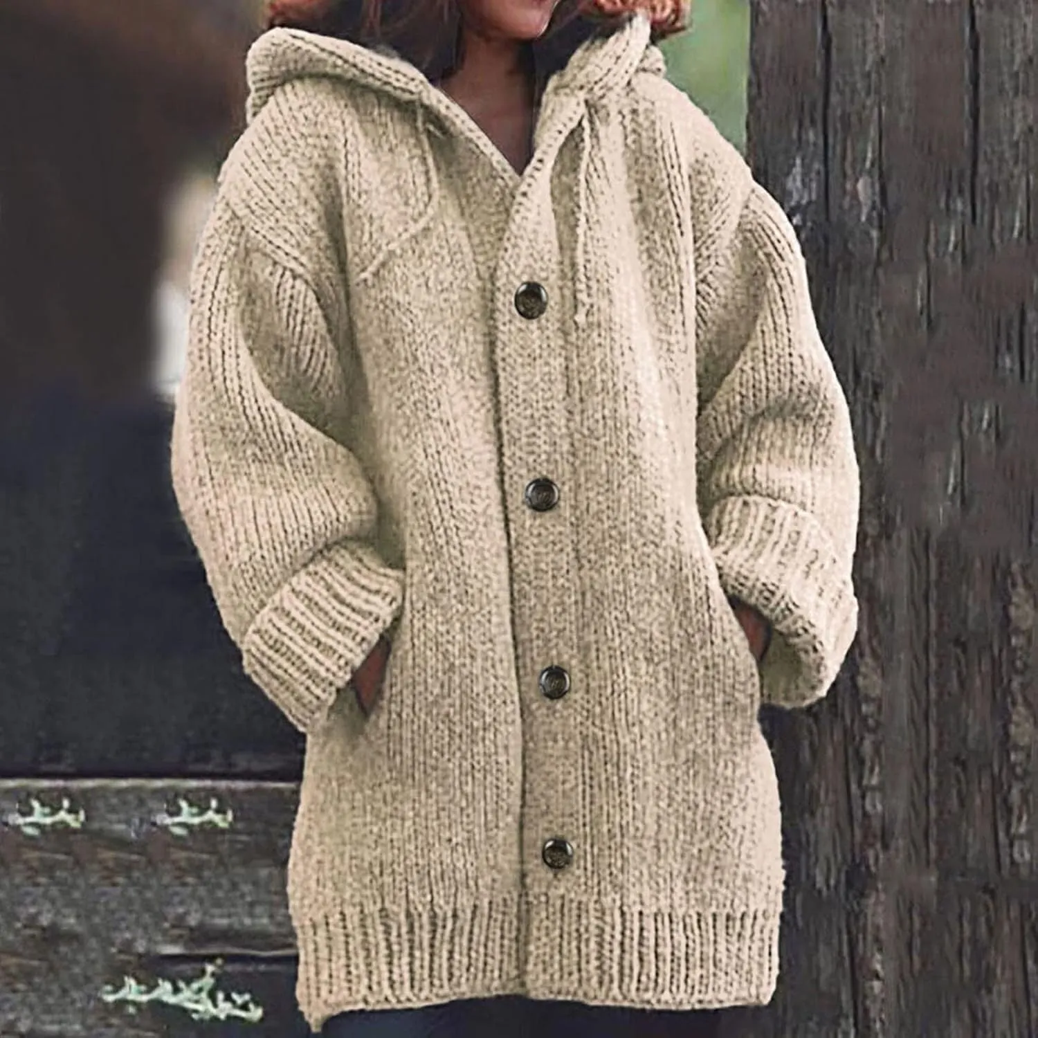 Womens Plus Size Sweaters Cardigan Cable Knit Chunky Sweaters Cardigans Fall Open Front Cardigan Sweaters Outerwears