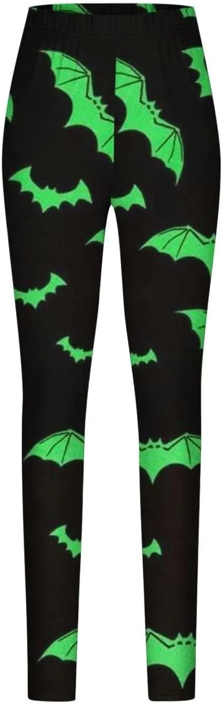 Women's Sugar Halloween Leggings Halloween Print Collection High Waist Women's Leggings Compression Pants Yoga