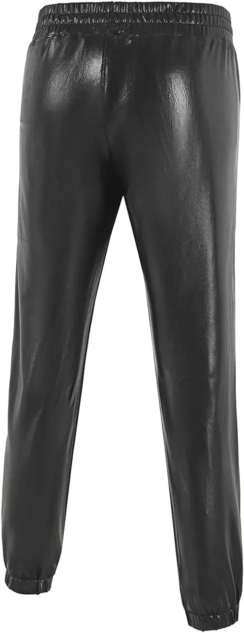 WULFUL Kids Boys Metallic 70s Disco Costume Sequin Party Jogger Pants