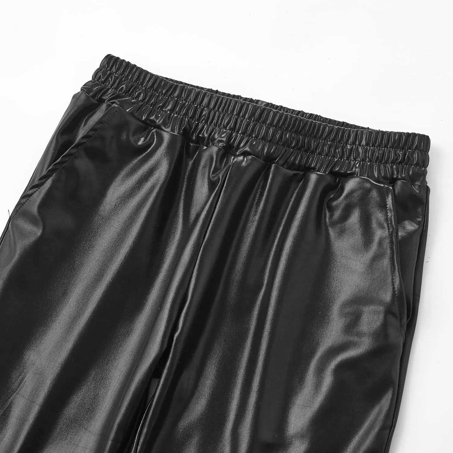 WULFUL Kids Boys Metallic 70s Disco Costume Sequin Party Jogger Pants